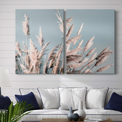 «Pretty Pampas I», ensemble de 2 reproductions de photos sur papier