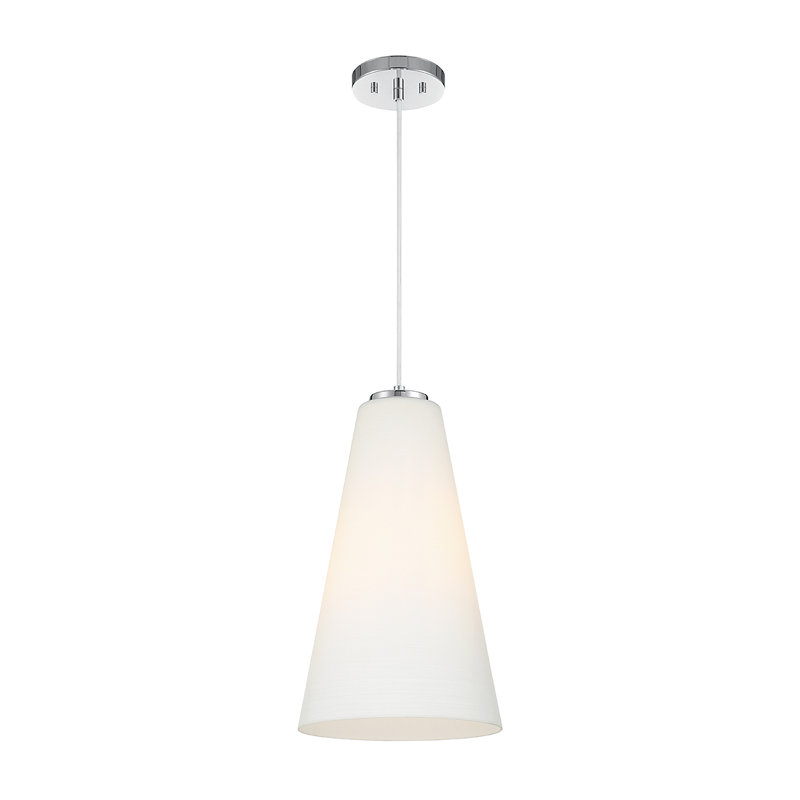 Christos 1-Light Pendant in Chrome, Chrome