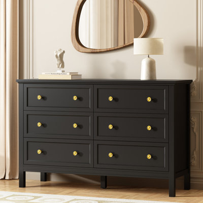 Dateland 47" W 6 Drawer Dresser, Bedroom Dresser