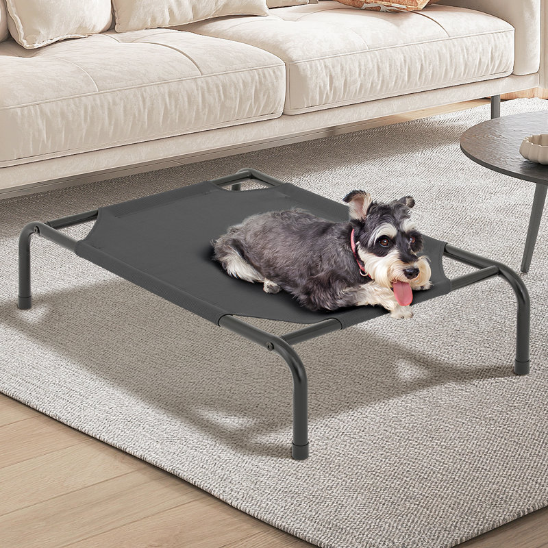 Cooling dog bed, Très grand (l 54 po x P 35 po x H 8 po), Gris