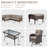 Serita Trym 6-Pieces Outdoor PE Wicker Patio Sectional Outdoor Conversation Set With Cushions-554471107