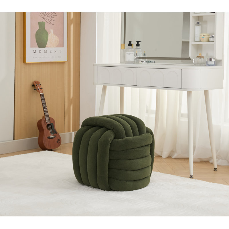 Repose-pieds en tissu Chenille