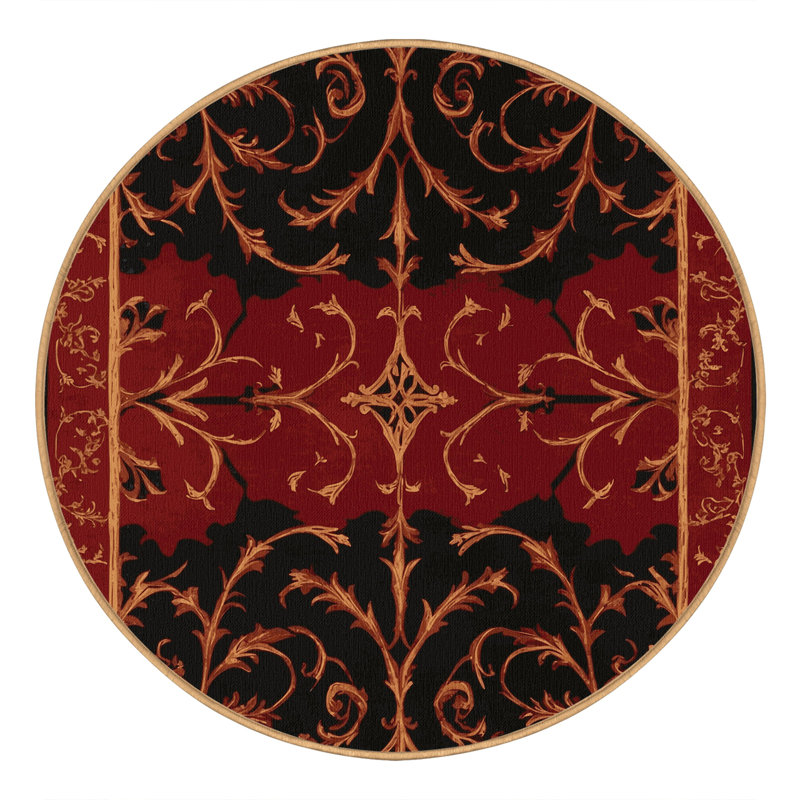Aristocrat's Wreath Rug, Round 5'
