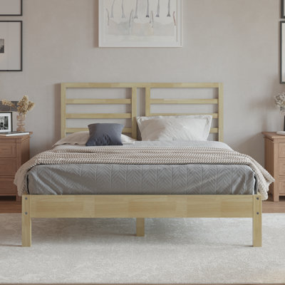 100% Solid Wood Platform Bed