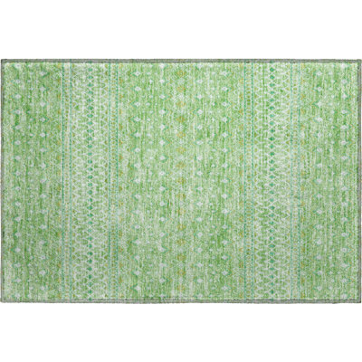 Premium Machine Washable Prisco Aloe Rug