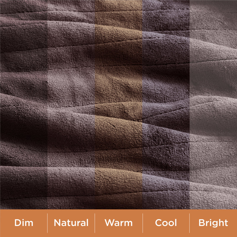 Couverture chauffante pour l'hiver, couverture électrique en flanelle douce avec 4 réglages de temps, 6 réglages de chauffage