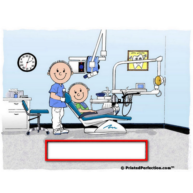 Personnalisé dentiste - ensemble de verres à sous-verres mâles, Oui