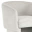 Fauteuil d'appoint contemporain en velours beige-264194596