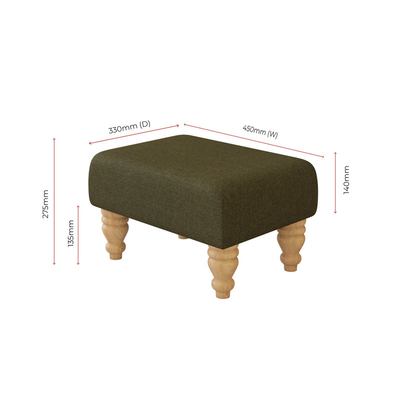 Autryville Wood Turned Leg, Poz, Cyprus Green, Natural