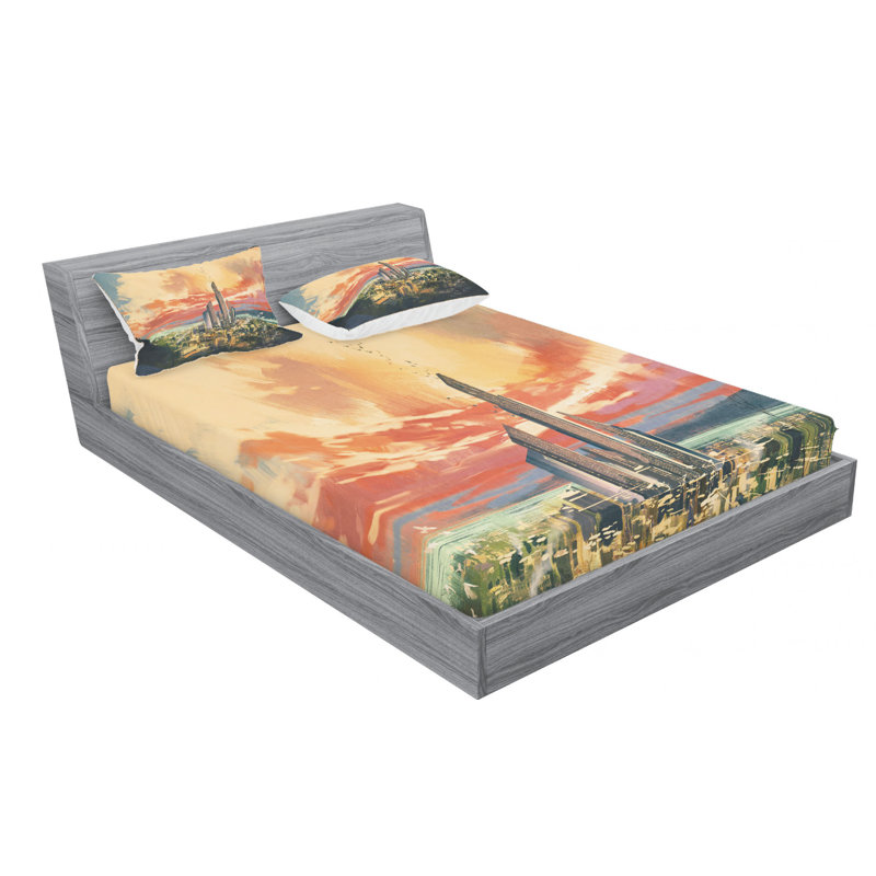 Microfiber Sheet Set, Full Sheet Set with Fitted Sheet