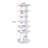 7-tier 24 Pair 360° Rotating Shoe Rack
