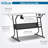 44.75" W x 23.5" D Sewing Table with Sewing Machine Platform-83032179