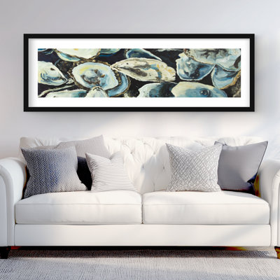 Oyster Shells | Aquatic Animals Marine Framed Matted Print