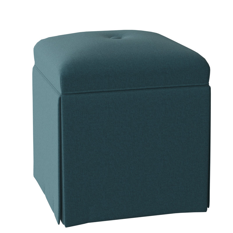 Linden Upholstered Ottoman, Montego Bay, Turquoise (8789 91)