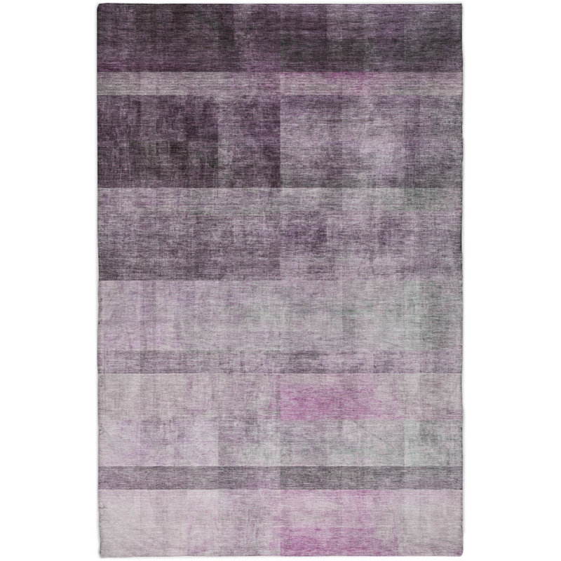 Premium Machine Washable Dream Shag ADS568 Casual Rug, 3' x 5', Purple