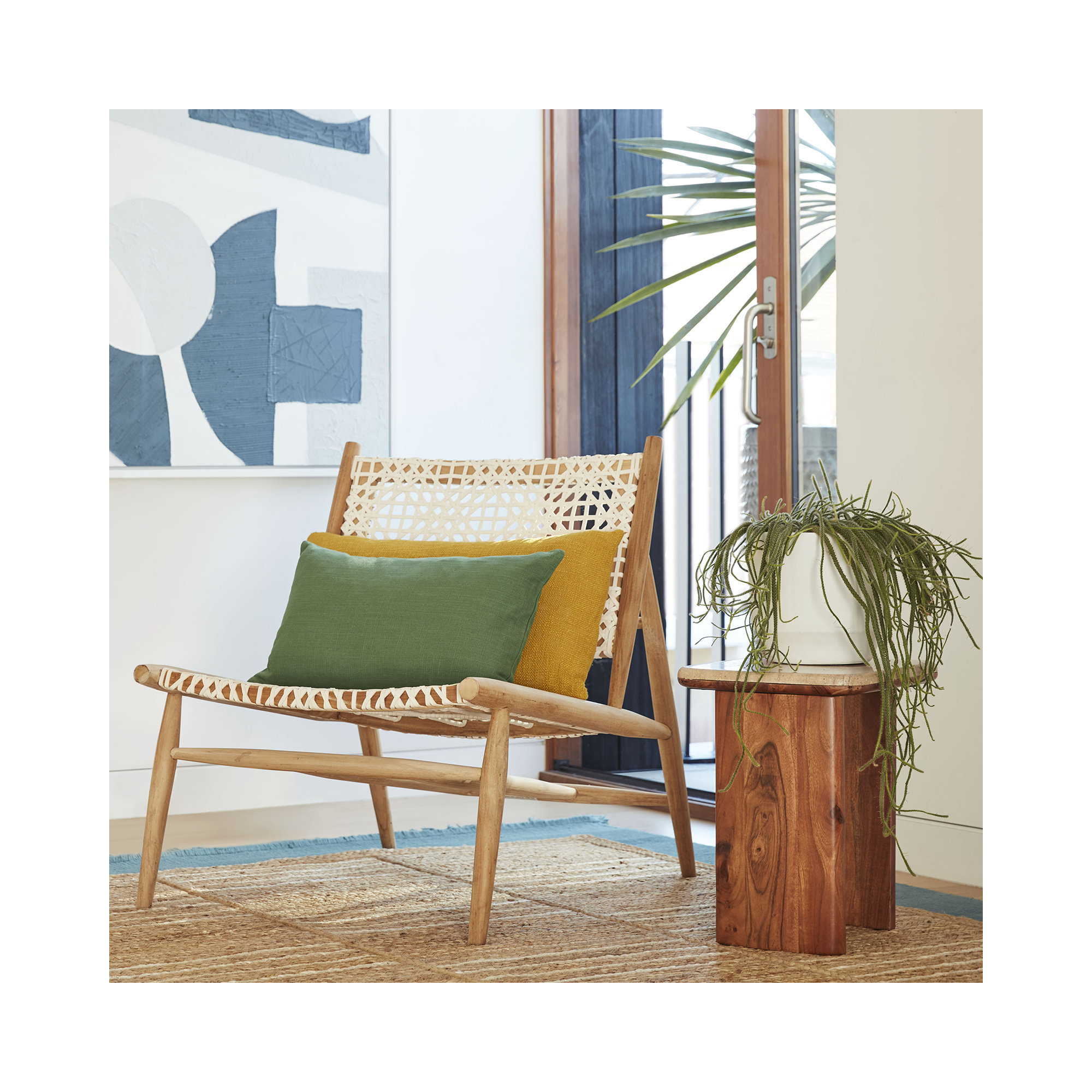Esmarie Handmade Jute / Sisal Natural / Ivory Rug, Rectangle 5' x 8'