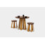 ARS Round Walnut Wood Dining Table-21385679