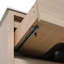 Meuble-lavabo 24 po avec lavabo en céramique noire et 2 tiroirs à fermeture en douceur