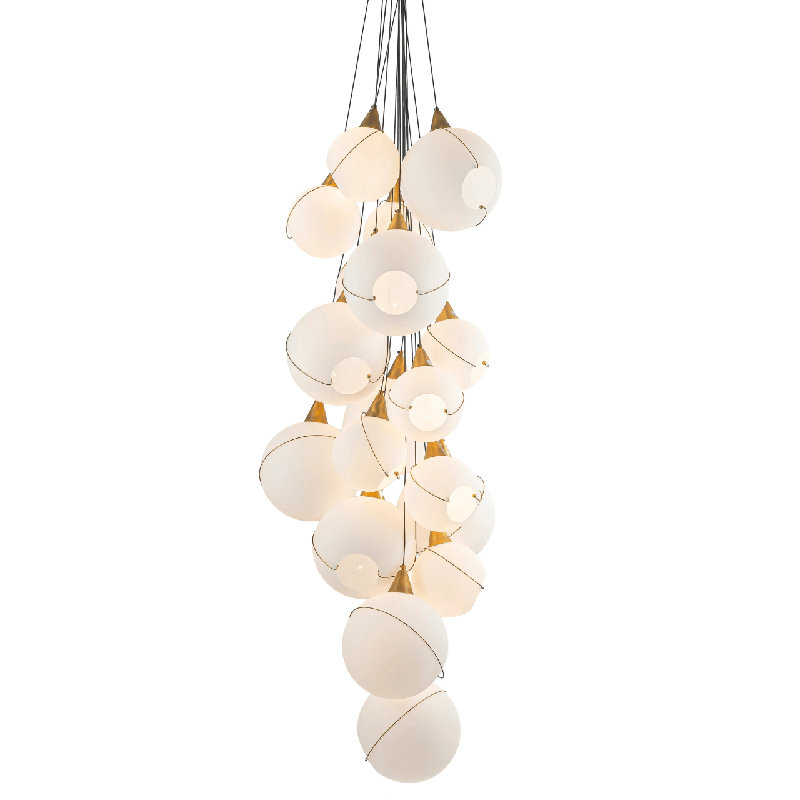 Lustre opale 18 lumières Celina