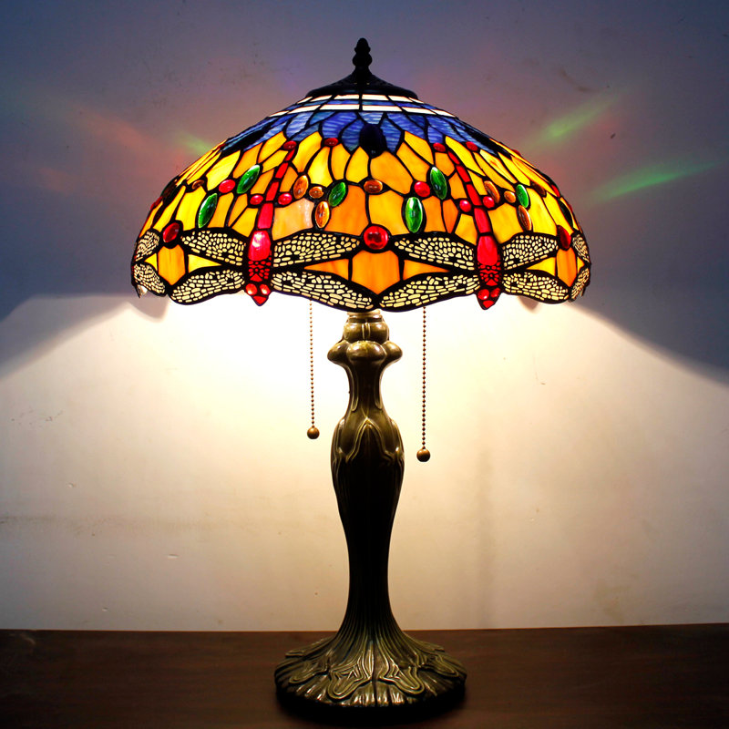 Alfie-John Metal Lamp, Orange/Black