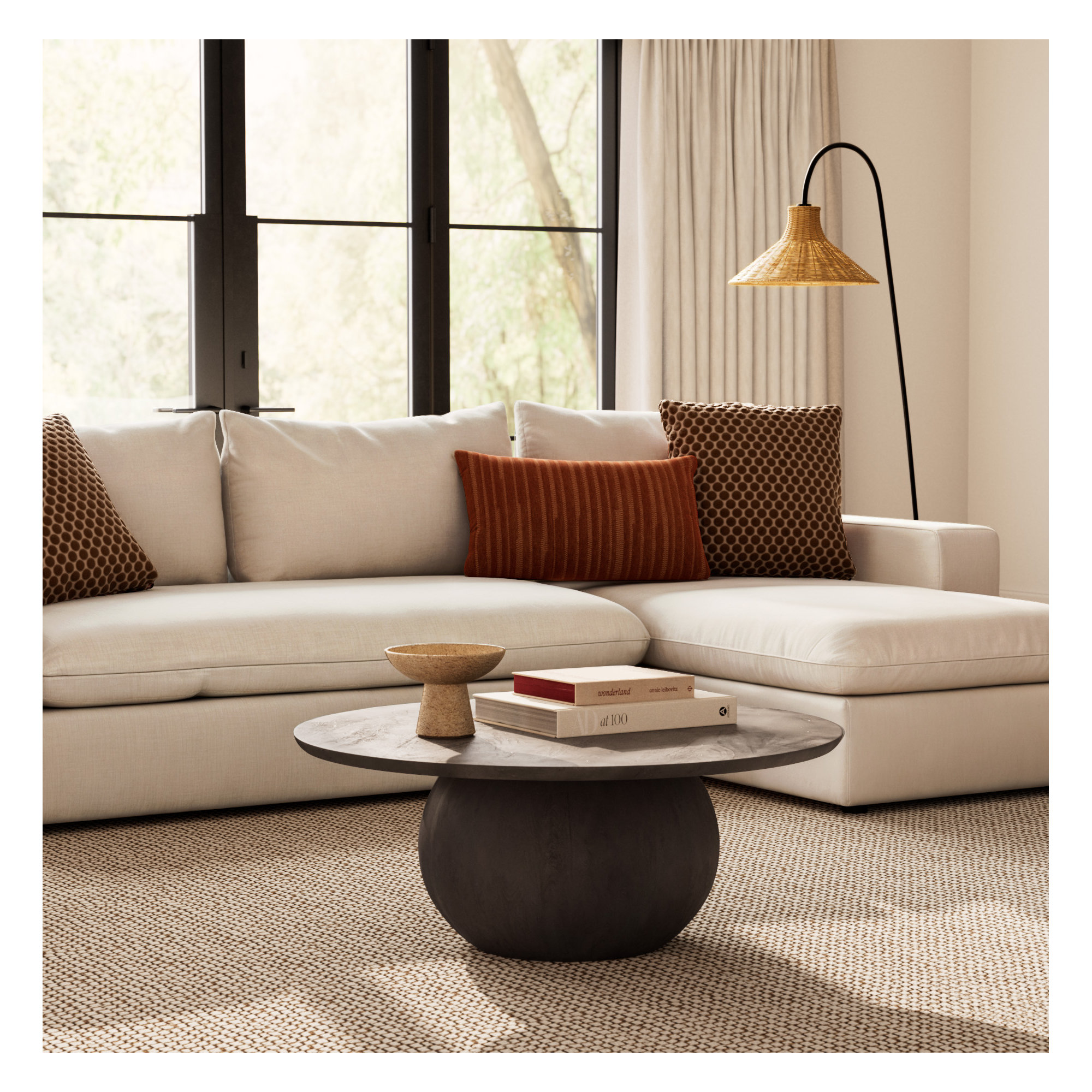 Remy 2 - Piece Upholstered Chaise Sectional, Classic Bleach White Twill, Right Hand Facing