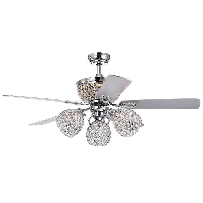 Ventilateur de plafond 52 pales 52 po avec télécommande et ensemble d'éclairage inclus Tharpe