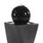 Swilley Ball Modern Black Resin and Fiberglass Solar Water Fountain