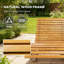Chaise berçante en bois (seulement avec chaise de patio)