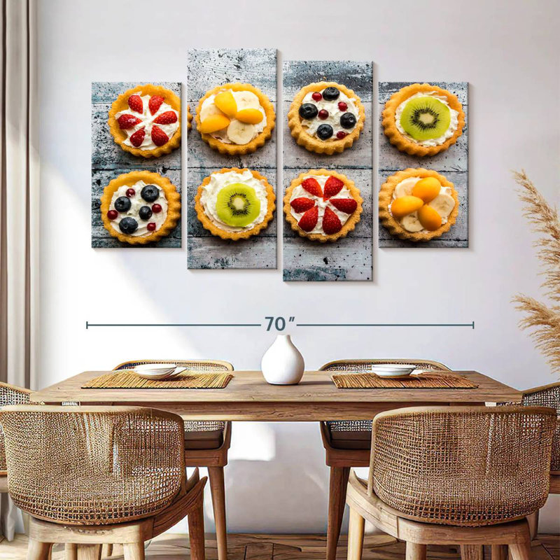 Tartelettes aux fruits Yarlin, H 42 po x l 68 po