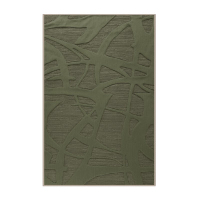 Tapis abstrait lavable à la machine
