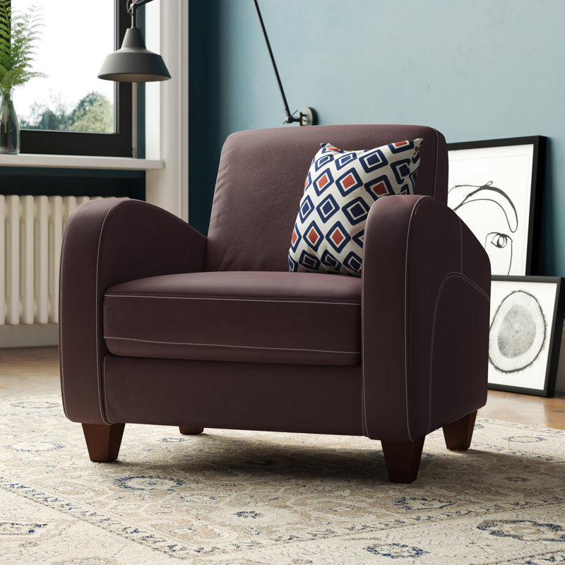 Batavia Faux Leather Club Chair