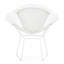 Fauteuil Diamond avec structure blanche