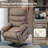 Lay Flat Dual Motor Power Lift Recliner With Tray Table,heat And Massage-104200429
