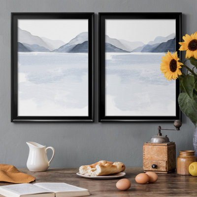Glacial Lake I, reproduction encadrée de qualité supérieure - prête à être accrochée