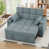 Chenille bleu clair / gris
