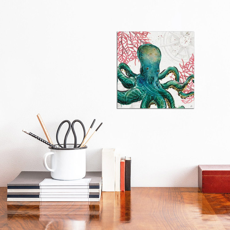 Ocean Finds IX by Daphne Brissonnet - Wrapped Canvas Painting, 30.48 cm H x 30.48 cm W