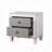 Two-Tone Finish Nightstand With 2 Drawers