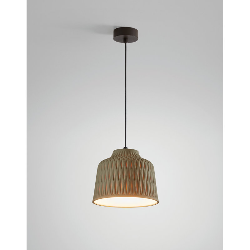1 - Light Pendant, Olive Gray