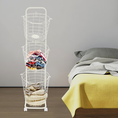 3-Tier Laundry Hamper With 3 Removable Basket