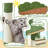 59In Palm Cat Tree, Cute Cat Tower W/Green Palm Frond, Spacious Platform, Double-Level Cat Condo, Scratching Posts, Fluffy Balls For Cat Kitty, Multi-Level Large Cat Tree For Indoor Cats
