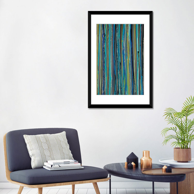 « peacock », reproduction sur toile, Papier d'art encadré noir, H 32 po x l 24 po x P 1 po