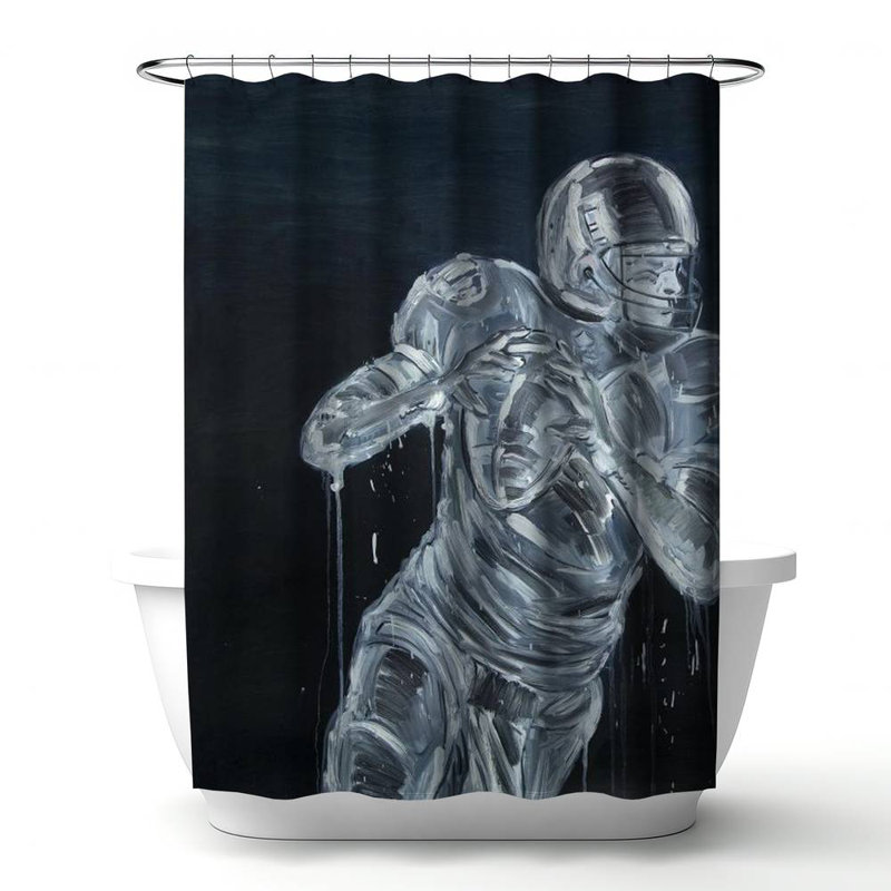 Shower Curtain SP66 – Polyester Shower Curtain, Dye Sublimation Print, 71" W × 74" L