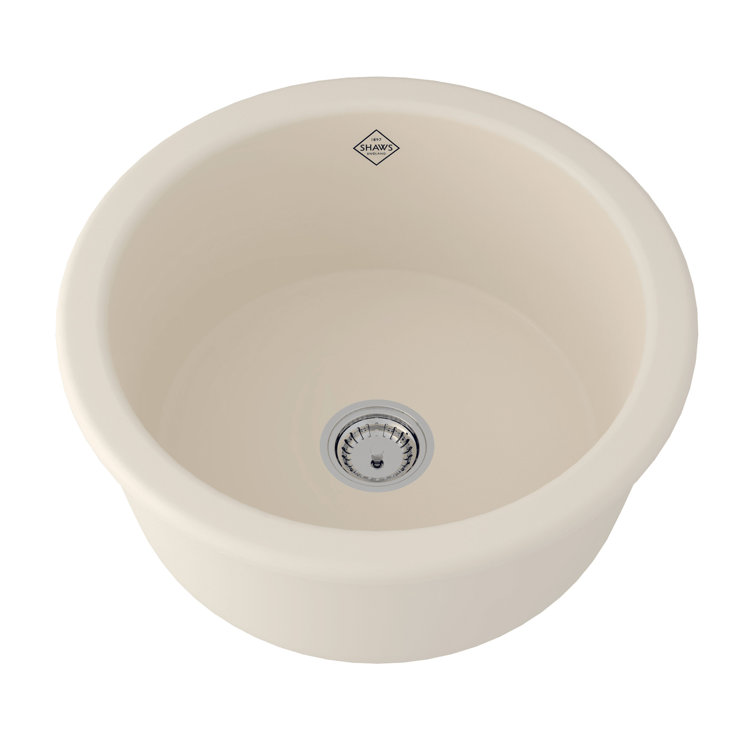 Lancaster 18" Single Bowl Round Bar/Food Prep Fireclay Kitchen Sink