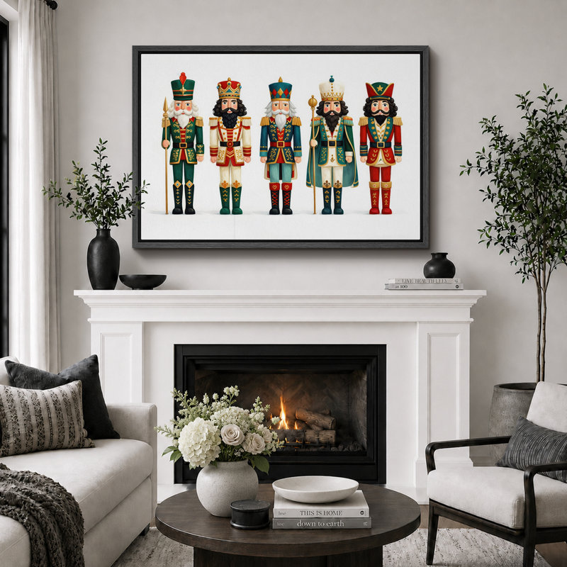 Art de Noël casse-noisette, images de chambre de bébé, impression sur toile encadrée, H 16 po x l 24 po x P 1,5 po