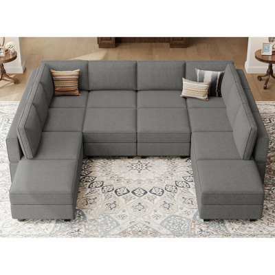 Neemi Modular and Standard U-Shaped Sectional with Storage 