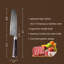 Couteau de santoku à bord creux 7 po Wingbo