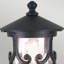 Flor Black Metal Pier Mount Light
