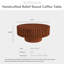 Table basse ronde fabriquée à la main-665992741