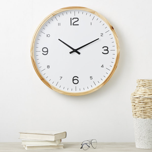 Millwood Pines Aryannah Wood Wall Clock | Wayfair