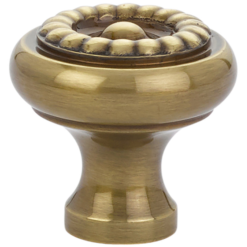 Emtek Rope Cabinet Knob, French Antique, 1.75" H x 1.75" W x 1.5" D